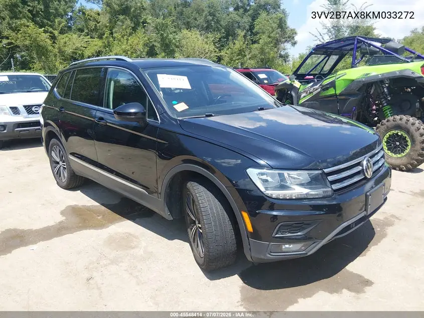 2019 Volkswagen Tiguan 2.0T Se/2.0T Sel/2.0T Sel R-Line/2.0T Sel R-Line Black VIN: 3VV2B7AX8KM033272 Lot: 45548414