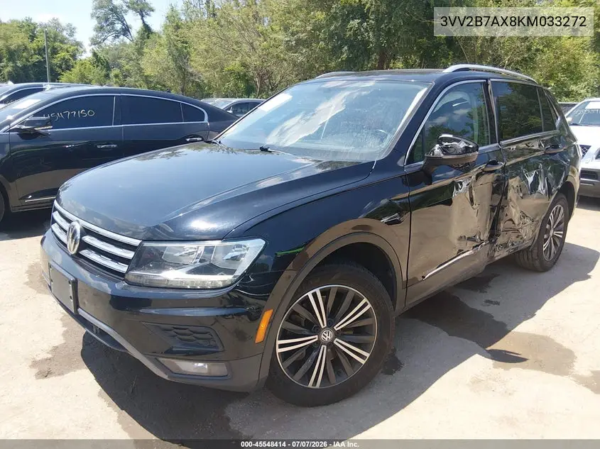 2019 Volkswagen Tiguan 2.0T Se/2.0T Sel/2.0T Sel R-Line/2.0T Sel R-Line Black VIN: 3VV2B7AX8KM033272 Lot: 45548414