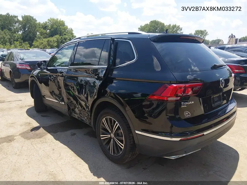 2019 Volkswagen Tiguan 2.0T Se/2.0T Sel/2.0T Sel R-Line/2.0T Sel R-Line Black VIN: 3VV2B7AX8KM033272 Lot: 45548414