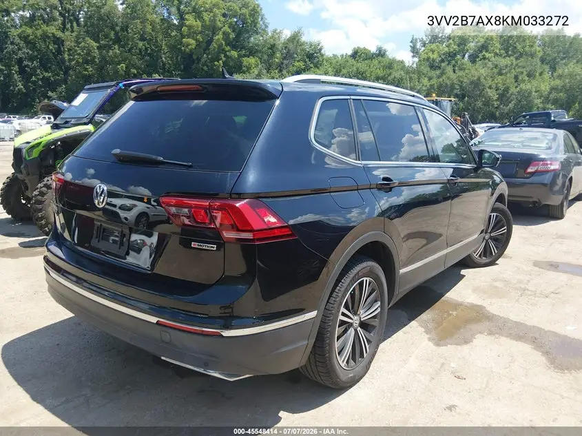 2019 Volkswagen Tiguan 2.0T Se/2.0T Sel/2.0T Sel R-Line/2.0T Sel R-Line Black VIN: 3VV2B7AX8KM033272 Lot: 45548414