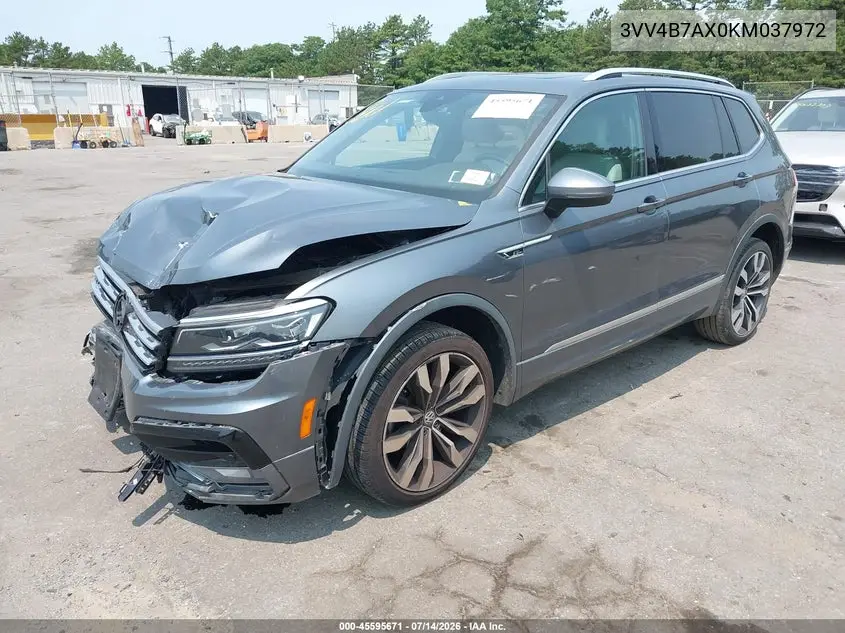 2019 Volkswagen Tiguan 2.0T Sel Premium/2.0T Sel Premium R-Line VIN: 3VV4B7AX0KM037972 Lot: 45595671