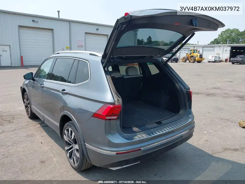 2019 Volkswagen Tiguan 2.0T Sel Premium/2.0T Sel Premium R-Line VIN: 3VV4B7AX0KM037972 Lot: 45595671