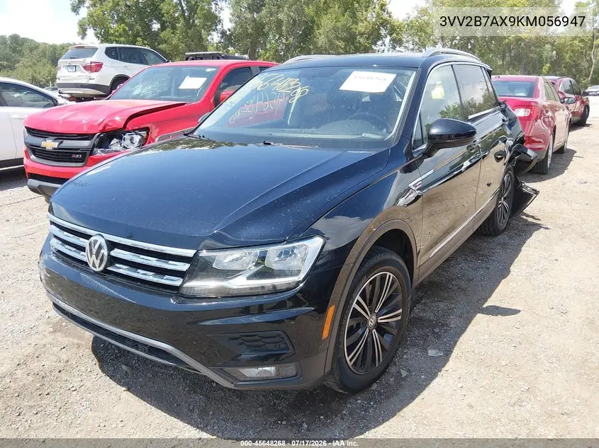 2019 Volkswagen Tiguan 2.0T Se/2.0T Sel/2.0T Sel R-Line/2.0T Sel R-Line Black VIN: 3VV2B7AX9KM056947 Lot: 45648268
