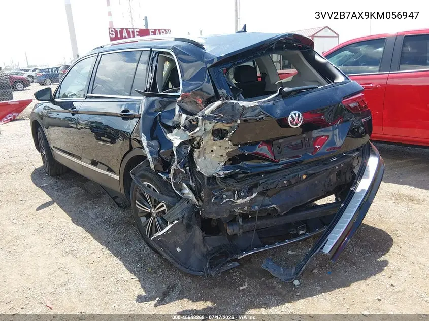 2019 Volkswagen Tiguan 2.0T Se/2.0T Sel/2.0T Sel R-Line/2.0T Sel R-Line Black VIN: 3VV2B7AX9KM056947 Lot: 45648268