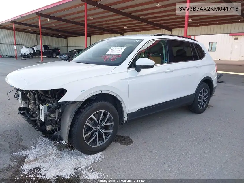2019 Volkswagen Tiguan 2.0T Se/2.0T Sel/2.0T Sel R-Line/2.0T Sel R-Line Black VIN: 3VV3B7AX2KM041713 Lot: 45669838