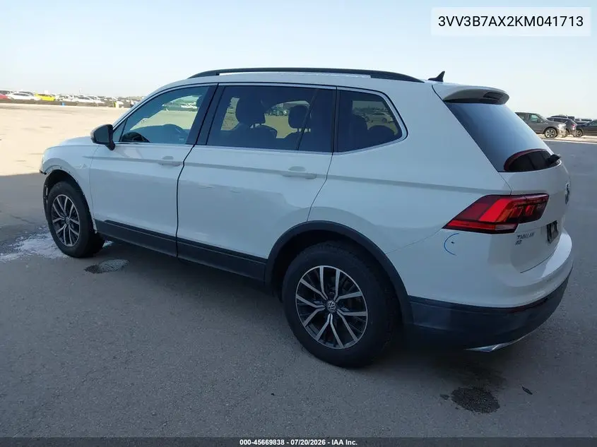 2019 Volkswagen Tiguan 2.0T Se/2.0T Sel/2.0T Sel R-Line/2.0T Sel R-Line Black VIN: 3VV3B7AX2KM041713 Lot: 45669838