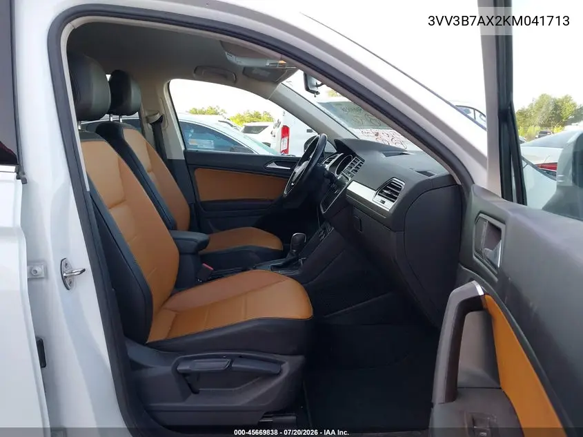 2019 Volkswagen Tiguan 2.0T Se/2.0T Sel/2.0T Sel R-Line/2.0T Sel R-Line Black VIN: 3VV3B7AX2KM041713 Lot: 45669838