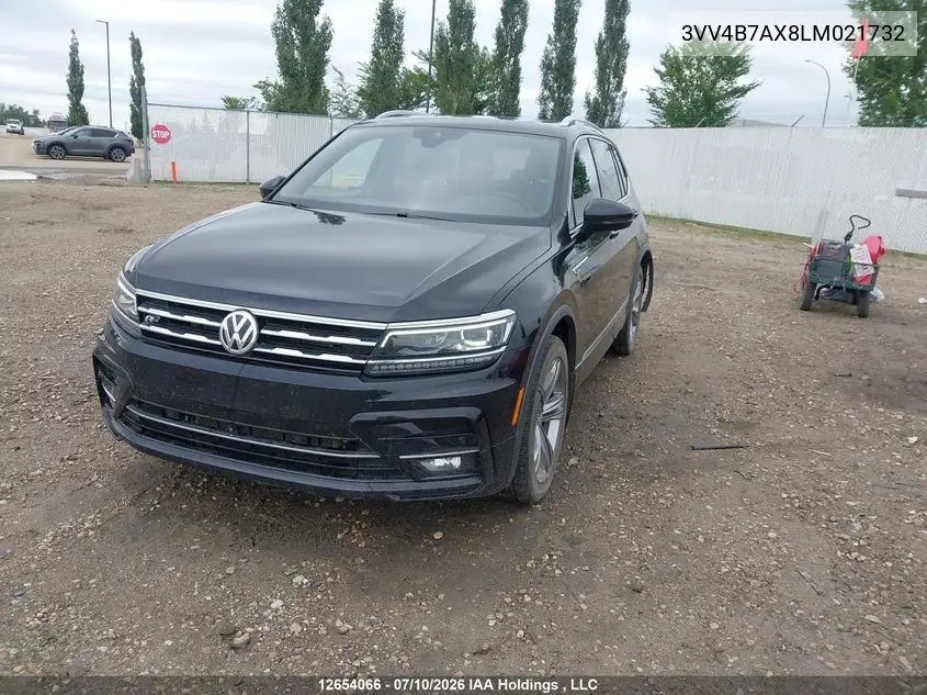 2020 Volkswagen Tiguan Highline VIN: 3VV4B7AX8LM021732 Lot: 12654066
