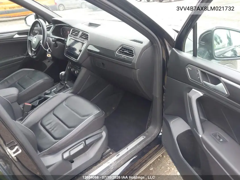 2020 Volkswagen Tiguan Highline VIN: 3VV4B7AX8LM021732 Lot: 12654066