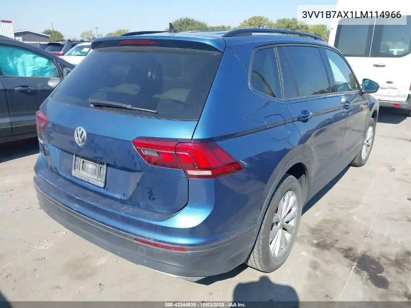 3VV1B7AX1LM114966 2020 Volkswagen Tiguan 2.0T S