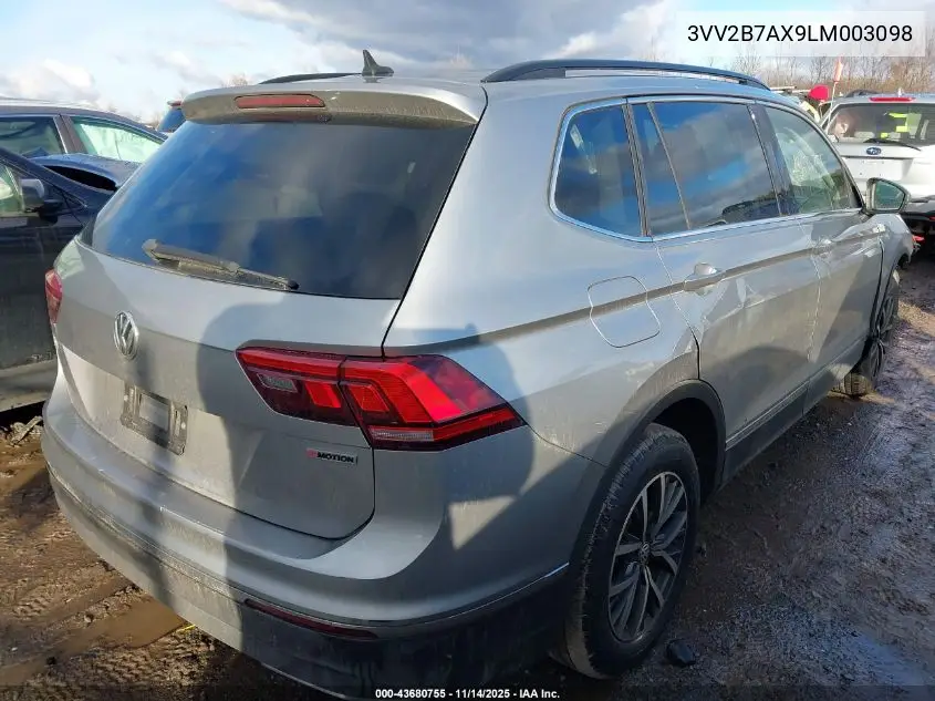 2020 Volkswagen Tiguan 2.0T Se/2.0T Se R-Line Black/2.0T Sel VIN: 3VV2B7AX9LM003098 Lot: 43680755