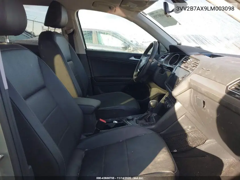2020 Volkswagen Tiguan 2.0T Se/2.0T Se R-Line Black/2.0T Sel VIN: 3VV2B7AX9LM003098 Lot: 43680755