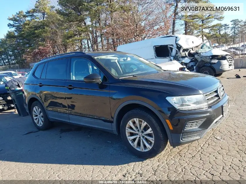 3VV0B7AX2LM069631 2020 Volkswagen Tiguan 2.0T S