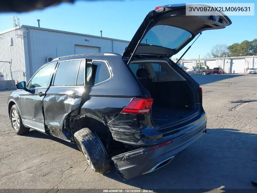 3VV0B7AX2LM069631 2020 Volkswagen Tiguan 2.0T S