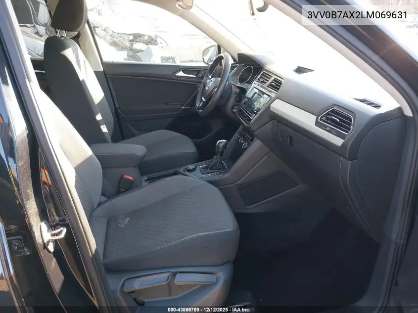 3VV0B7AX2LM069631 2020 Volkswagen Tiguan 2.0T S