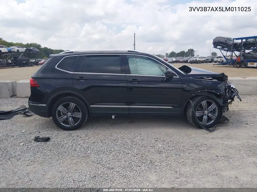 2020 Volkswagen Tiguan 2.0T Se/2.0T Se R-Line Black/2.0T Sel VIN: 3VV3B7AX5LM011025 Lot: 45570105
