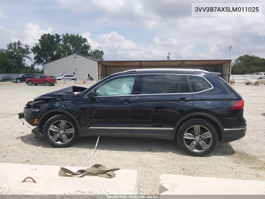 2020 Volkswagen Tiguan 2.0T Se/2.0T Se R-Line Black/2.0T Sel VIN: 3VV3B7AX5LM011025 Lot: 45570105