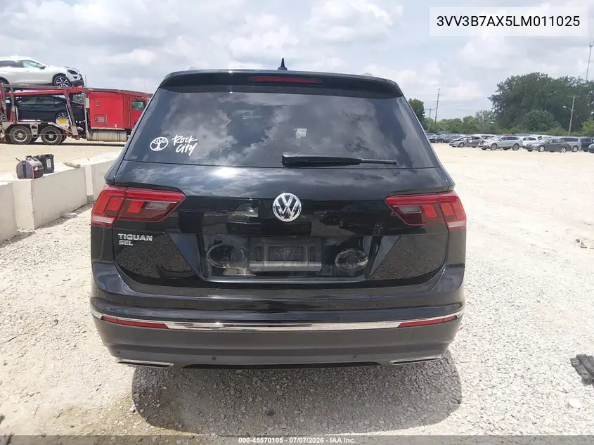 2020 Volkswagen Tiguan 2.0T Se/2.0T Se R-Line Black/2.0T Sel VIN: 3VV3B7AX5LM011025 Lot: 45570105