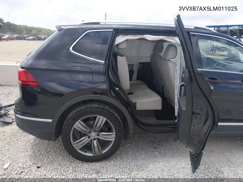 2020 Volkswagen Tiguan 2.0T Se/2.0T Se R-Line Black/2.0T Sel VIN: 3VV3B7AX5LM011025 Lot: 45570105