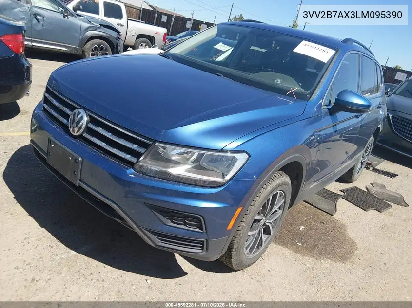 2020 Volkswagen Tiguan 2.0T Se/2.0T Se R-Line Black/2.0T Sel VIN: 3VV2B7AX3LM095390 Lot: 45592281