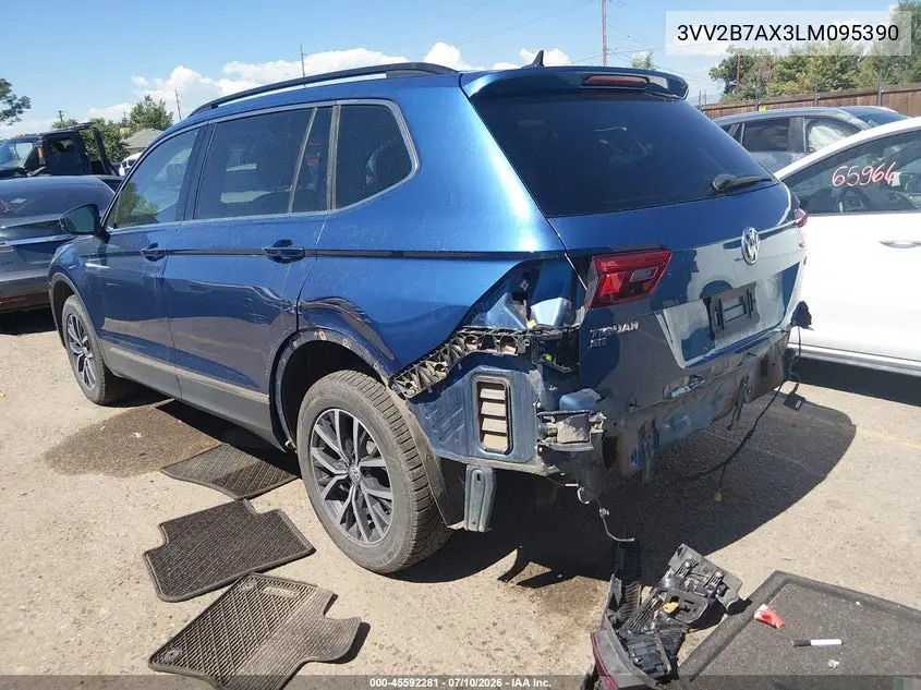 2020 Volkswagen Tiguan 2.0T Se/2.0T Se R-Line Black/2.0T Sel VIN: 3VV2B7AX3LM095390 Lot: 45592281