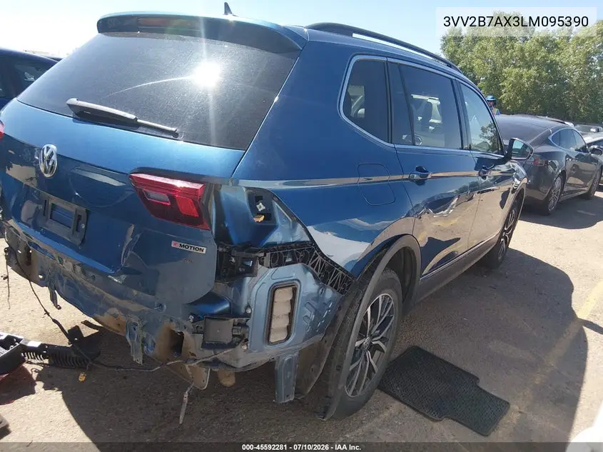 2020 Volkswagen Tiguan 2.0T Se/2.0T Se R-Line Black/2.0T Sel VIN: 3VV2B7AX3LM095390 Lot: 45592281