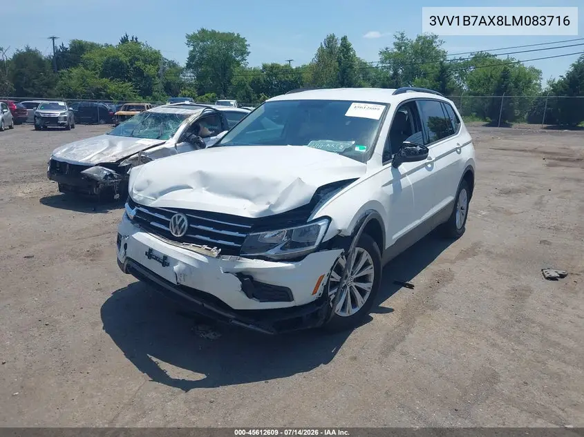 2020 Volkswagen Tiguan 2.0T S VIN: 3VV1B7AX8LM083716 Lot: 45612609