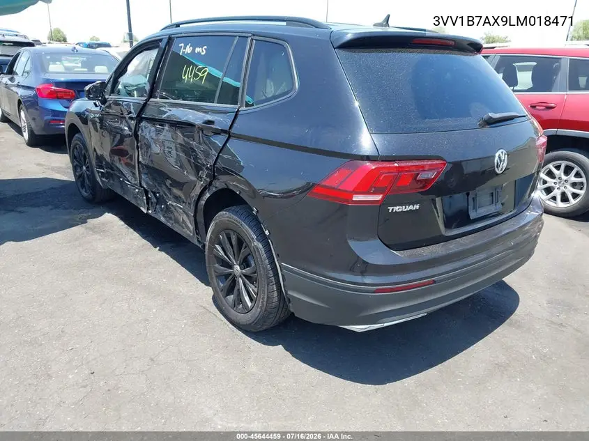 2020 Volkswagen Tiguan 2.0T S VIN: 3VV1B7AX9LM018471 Lot: 45644459
