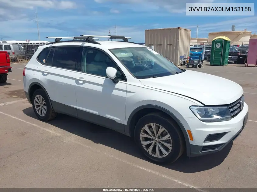 2020 Volkswagen Tiguan 2.0T S VIN: 3VV1B7AX0LM153158 Lot: 45658957
