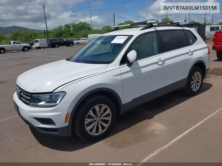 2020 Volkswagen Tiguan 2.0T S VIN: 3VV1B7AX0LM153158 Lot: 45658957