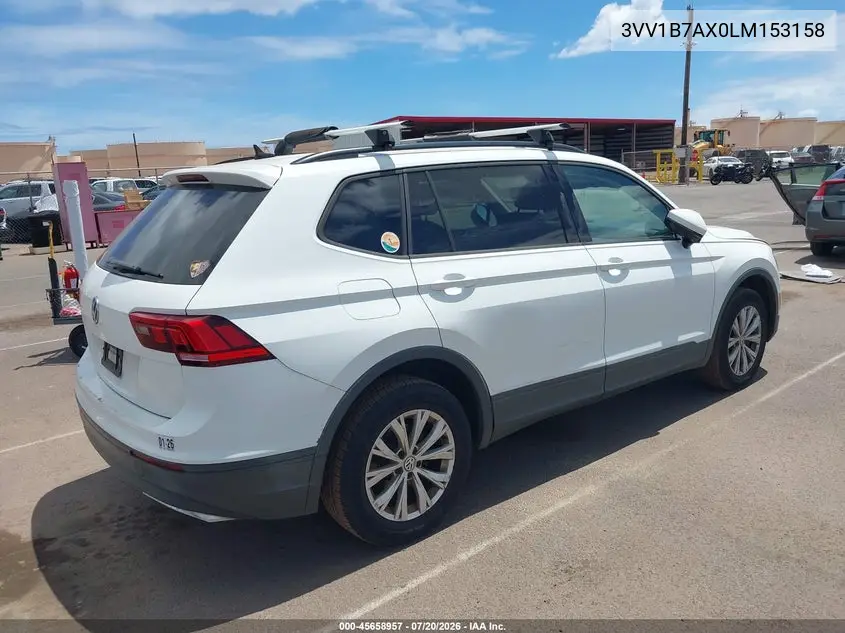 2020 Volkswagen Tiguan 2.0T S VIN: 3VV1B7AX0LM153158 Lot: 45658957