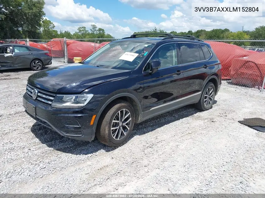 2020 Volkswagen Tiguan 2.0T Se/2.0T Se R-Line Black/2.0T Sel VIN: 3VV3B7AXXLM152804 Lot: 45673982