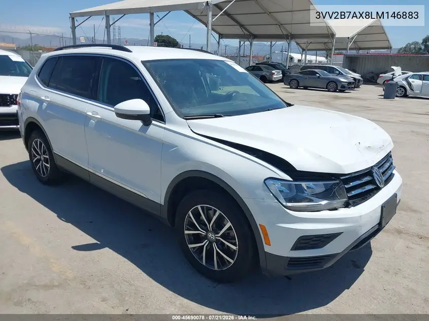 2020 Volkswagen Tiguan 2.0T Se/2.0T Se R-Line Black/2.0T Sel VIN: 3VV2B7AX8LM146883 Lot: 45690078