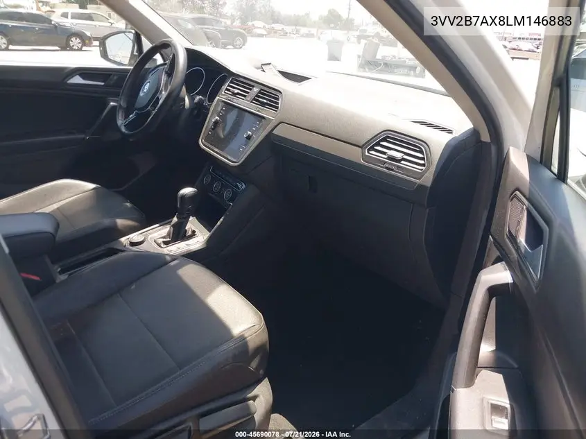 2020 Volkswagen Tiguan 2.0T Se/2.0T Se R-Line Black/2.0T Sel VIN: 3VV2B7AX8LM146883 Lot: 45690078
