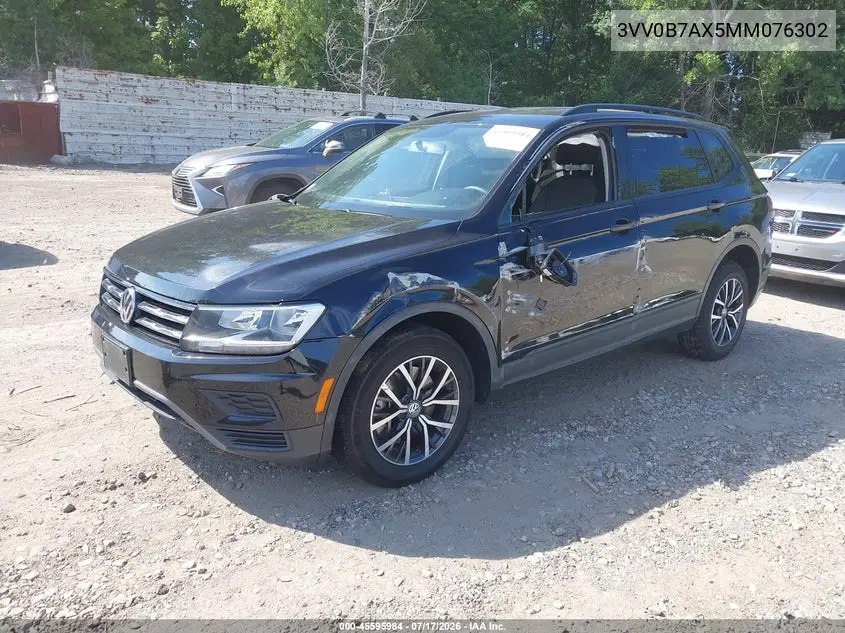 2021 Volkswagen Tiguan 2.0T S VIN: 3VV0B7AX5MM076302 Lot: 45595984