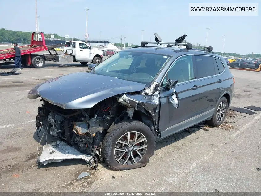 2021 Volkswagen Tiguan 2.0T Se/2.0T Se R-Line Black/2.0T Sel VIN: 3VV2B7AX8MM009590 Lot: 45648224