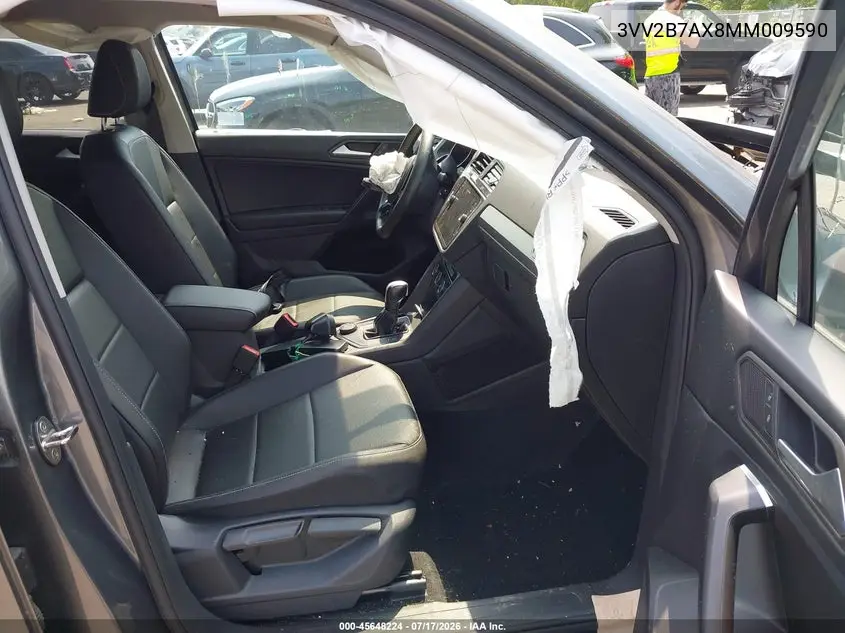 2021 Volkswagen Tiguan 2.0T Se/2.0T Se R-Line Black/2.0T Sel VIN: 3VV2B7AX8MM009590 Lot: 45648224