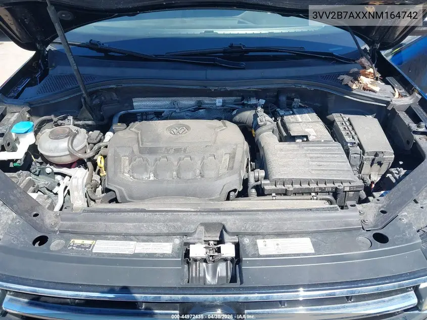 2022 Volkswagen Tiguan 2.0T Se VIN: 3VV2B7AXXNM164742 Lot: 44972435