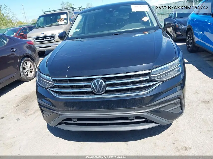 2022 Volkswagen Tiguan 2.0T Se VIN: 3VV2B7AXXNM164742 Lot: 44972435
