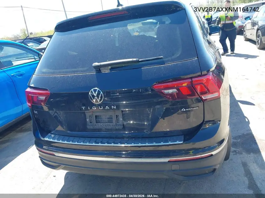 2022 Volkswagen Tiguan 2.0T Se VIN: 3VV2B7AXXNM164742 Lot: 44972435