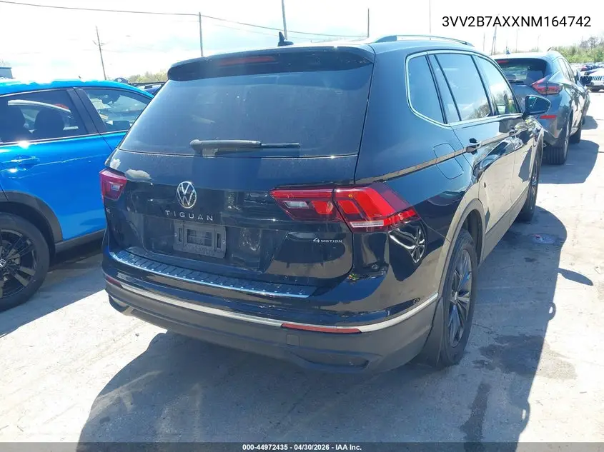 2022 Volkswagen Tiguan 2.0T Se VIN: 3VV2B7AXXNM164742 Lot: 44972435