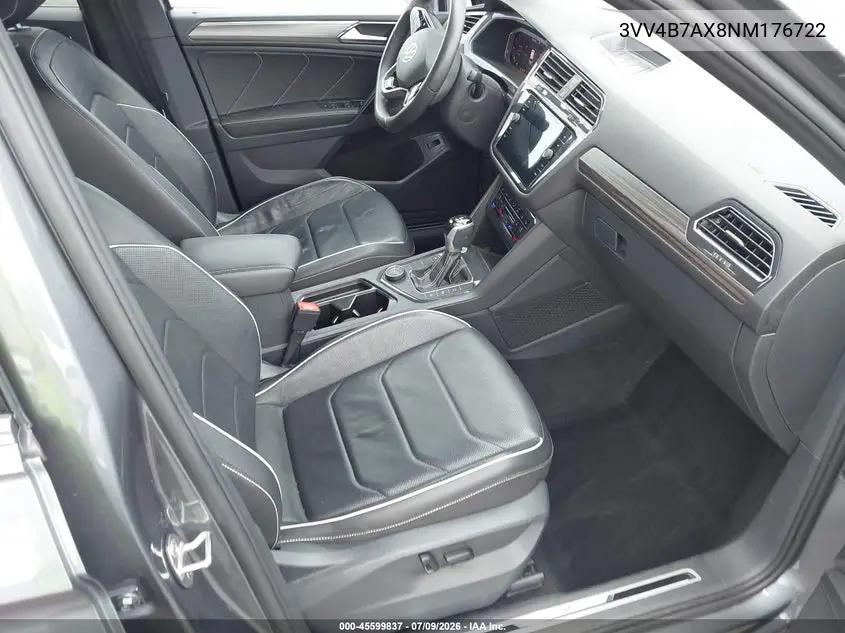 2022 Volkswagen Tiguan 2.0T Sel R-Line VIN: 3VV4B7AX8NM176722 Lot: 45599837