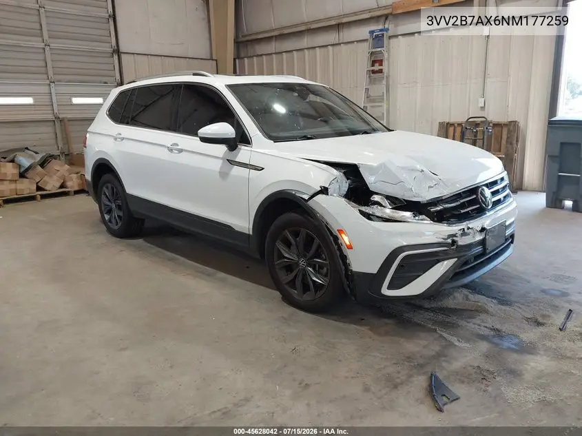 2022 Volkswagen Tiguan 2.0T Se VIN: 3VV2B7AX6NM177259 Lot: 45628042