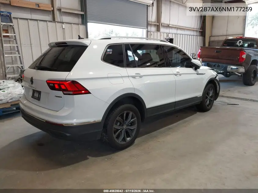 2022 Volkswagen Tiguan 2.0T Se VIN: 3VV2B7AX6NM177259 Lot: 45628042