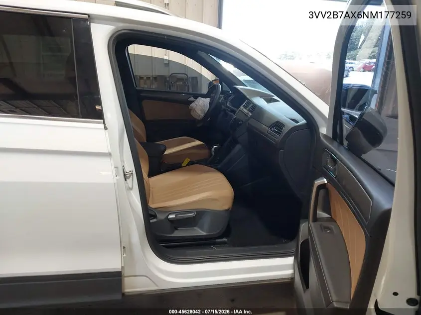 2022 Volkswagen Tiguan 2.0T Se VIN: 3VV2B7AX6NM177259 Lot: 45628042