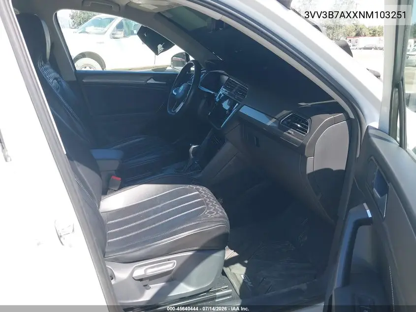 2022 Volkswagen Tiguan 2.0T Se VIN: 3VV3B7AXXNM103251 Lot: 45640444