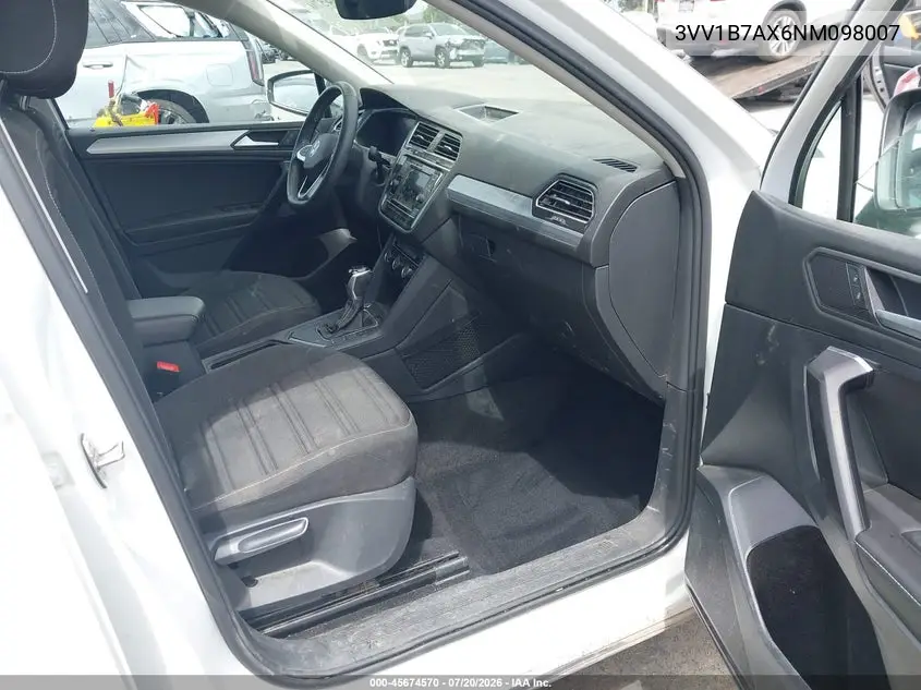2022 Volkswagen Tiguan 2.0T S VIN: 3VV1B7AX6NM098007 Lot: 45674570