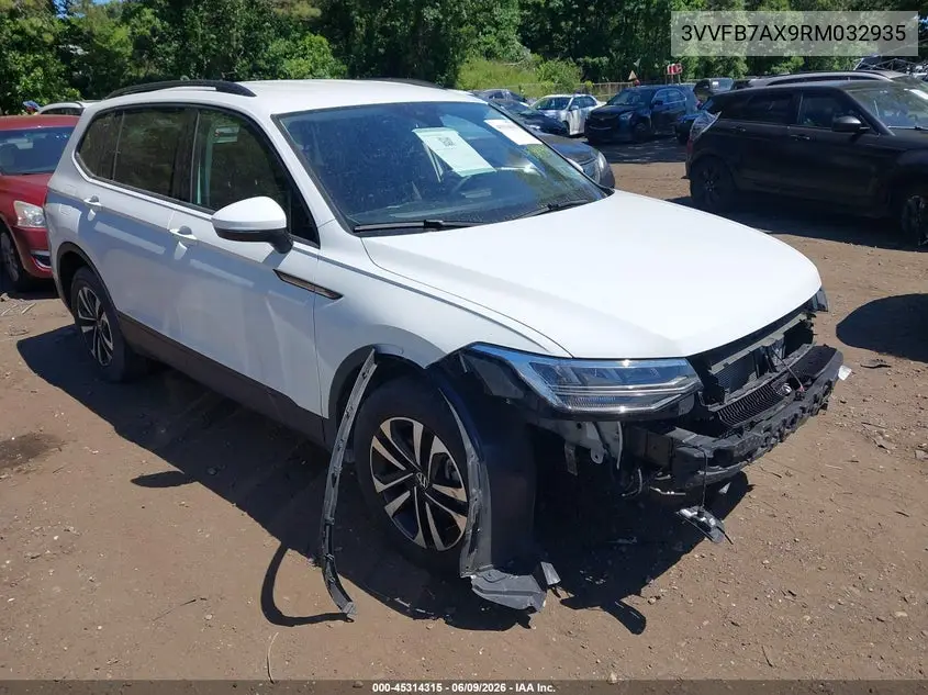 2024 Volkswagen Tiguan 2.0T S VIN: 3VVFB7AX9RM032935 Lot: 45314315