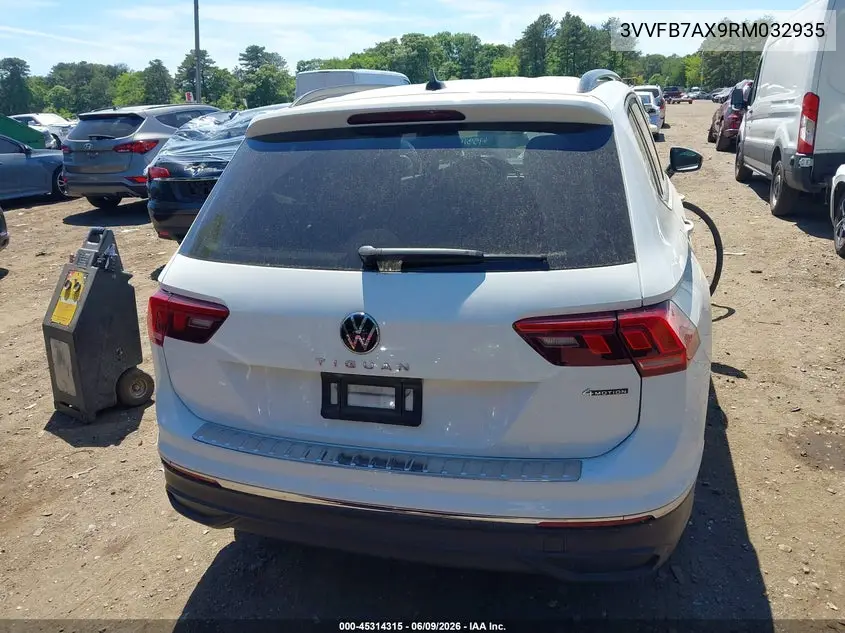 2024 Volkswagen Tiguan 2.0T S VIN: 3VVFB7AX9RM032935 Lot: 45314315