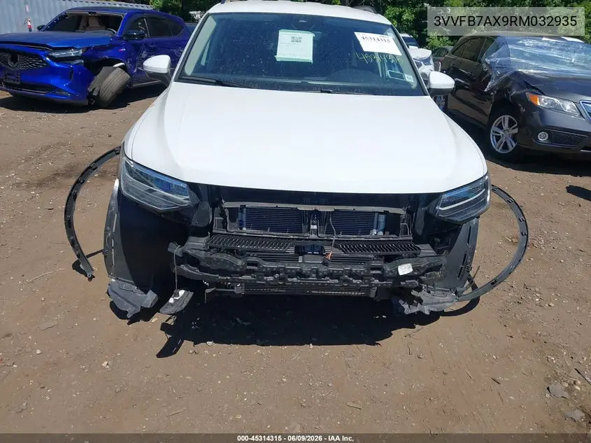 2024 Volkswagen Tiguan 2.0T S VIN: 3VVFB7AX9RM032935 Lot: 45314315
